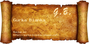 Gurka Bianka névjegykártya