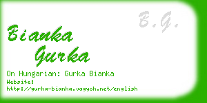 bianka gurka business card